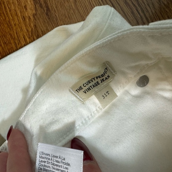 NWT Madewell The Tall Curvy Perfect Vintage Jean Tile White Size 31 Tall - Picture 11 of 16